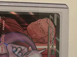 Pokemon TCG Destined Rivals Team Rockets Mewtwo EX Ultra Rare Card 213/182 - Image 2