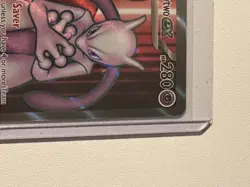 Pokemon TCG Destined Rivals Team Rockets Mewtwo EX Ultra Rare Card 213/182 - Image 3