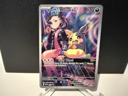 2025 Pokemon Marnie's Morpeko SVP 206 Destined Rivals Black Star Promo Card NM+ - Image 1