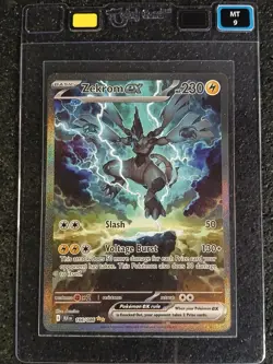 2025 Pokemon Black Bolt Zekrom EX SIR #166/086 - Taby CardT MINT 9 - Image 1