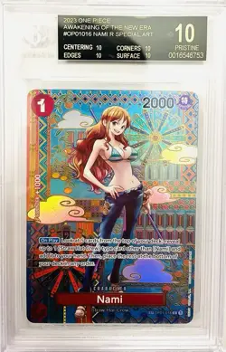 OP01-016 Nami SP One Piece TCG: Awakening Of The New Era BGS BLACK LABEL ENGLISH - Image 1