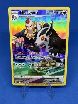 Pokemon TCG Astral Radiance Trainer Gallery Mightyena Holo Card TG09/TG30 - Image 1