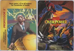 PROFESSOR X- Rare - 1995 Marvel Overpower Hero Telepathic Coordination CCG Card - Image 1