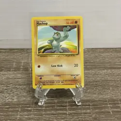 1999 Pokemon Card Base Set Common Machop 52/102 - Image 1
