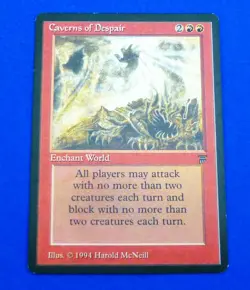 Caverns of Despair Legends MTG LP Light Play Reserved List Old School Vintage - Image 1