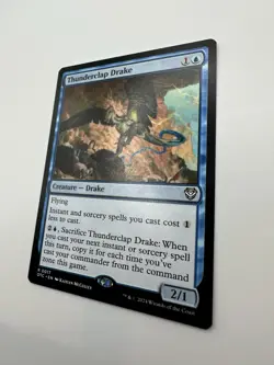 MTG TCG Thunderclap Drake Commander: Outlaws of Thunder Junction Regular - Image 2