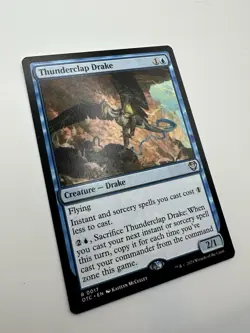 MTG TCG Thunderclap Drake Commander: Outlaws of Thunder Junction Regular - Image 3