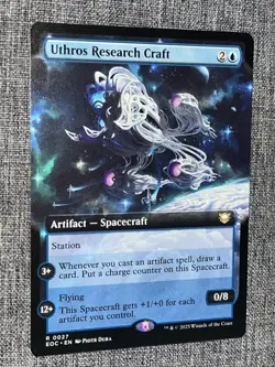 R 0027 Uthros Research Craft Commander EXTENDED ART Edge of Eternities MTG EOC - Image 1