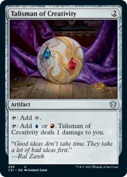 1x Talisman of Creativity NM, English MTG Commander 2021 - Image 1