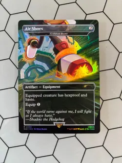 MTG | SONIC Secret Lair | Swiftfoot boots (2096) | 🌈🌟Rainbow Foil 🌟🌈 - Image 1