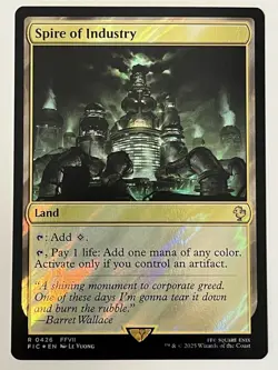 Spire of Industry Surge Foil Commander: Final Fantasy MTG 0426 Rare - Image 1