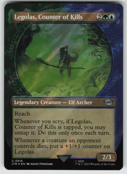 Legolas, Counter of Kills (Showcase) (Surge Foil) U Universes Beyond: LotR MTG - Image 1