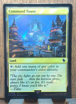 MTG💕 Command Tower ( SURGE FOIL ) Commander: Final Fantasy NEAR MINT❤✨ - Image 1