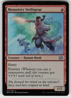 Monastery Swiftspear Foil U The Brothers' War 144 MTG - Image 1