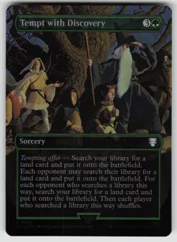 Tempt with Discovery (Borderless) Foil U Commander: LotR MTG - Image 1