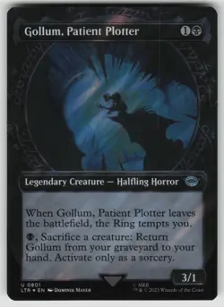 Gollum, Patient Plotter (Showcase) (Surge Foil) U Universes Beyond: LotR MTG - Image 1
