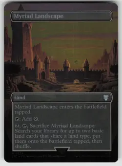 Myriad Landscape (Borderless) Foil U Commander: LotR MTG - Image 1