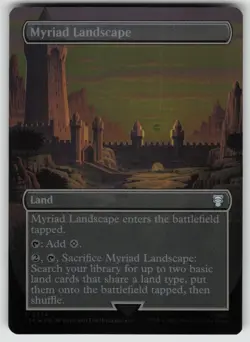 Myriad Landscape (Borderless) Foil U Commander: LotR MTG - Image 1