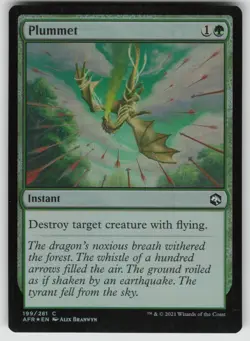 Plummet Foil C Adventures in the Forgotten Realms 199 MTG - Image 1