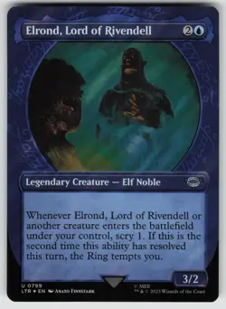 Elrond, Lord of Rivendell (Showcase) Foil U Universes Beyond: LotR MTG - Image 1