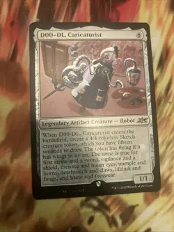 MTG D00-DL, Caricaturist GALAXY FOIL #473 Unfinity UNF NM/M - Image 1