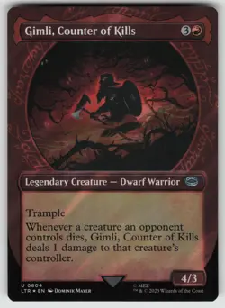Gimli, Counter of Kills (Showcase) (Surge Foil) U Universes Beyond: LotR MTG - Image 1
