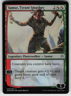 Samut, Tyrant Smasher Foil U Prerelease Cards 235 MTG - Image 1