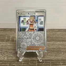 Pokemon Paldean Fates Professor's Research Reverse Holo Trainer 087/091 NM - Image 1