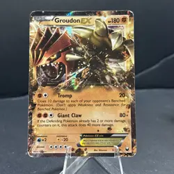Groudon EX 54/108 Dark Explorers Holo Rare Pokemon *HP* - Image 1