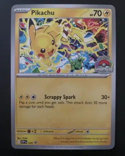Pikachu Promo 2025 World Championships SVP EN 225 Pokemon Worlds BRAND NEW PROMO - Image 1