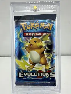 Pokemon TCG: XY Evolutions Booster Pack Factory Sealed - Raichu - Case Included - Image 1