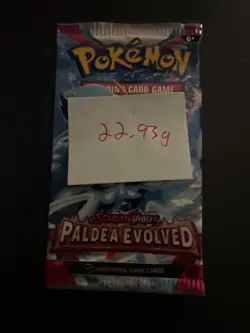 Heavy 22.93g Pokemon Sealed Paldea Evolved Booster Pack - Image 4