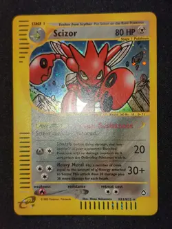 Pokemon AQUAPOLIS - #H21/H32 Scizor - ENG - Holo - Near Mint+ - Image 2