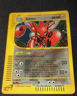 Pokemon AQUAPOLIS - #H21/H32 Scizor - ENG - Holo - Near Mint+ - Image 3
