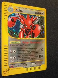 Pokemon AQUAPOLIS - #H21/H32 Scizor - ENG - Holo - Near Mint+ - Image 4