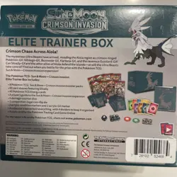 Pokemon Sun & Moon Crimson Invasion Elite Trainer Box ETB (Sealed, small tear) - Image 3