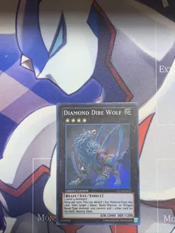 Yugioh Diamond Dire Wolf CT10-EN012 Super Rare Limited Edition - Image 1