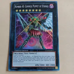 Yugioh Number 40: Gimmick Puppet of Strings CT10-EN011 Super Rare - Image 1
