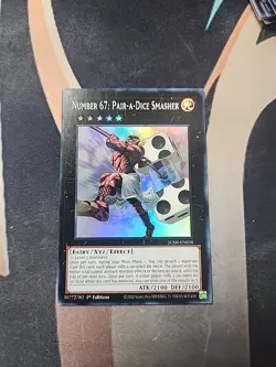 Number 67: Pair-a-Dice Smasher JUSH-EN058 Super Rare 1st Ed NM Yugioh - Image 1
