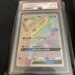 PSA 10 GEM MINT Leafeon GX 157/156 Ultra Prism Secret Rare Holo Pokemon Card - Image 3