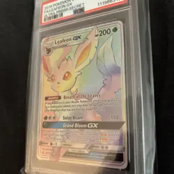 PSA 10 GEM MINT Leafeon GX 157/156 Ultra Prism Secret Rare Holo Pokemon Card - Image 4