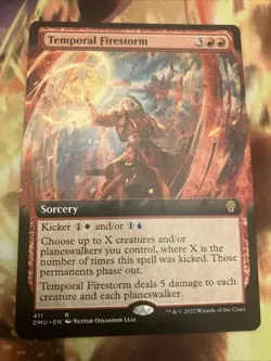 1x Temporal Firestorm ~ Extended Art NM-Mint, English Dominaria United MTG Magic - Image 1