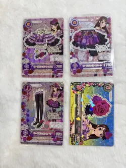Aikatsu Card Rose Bonbon Coordination Premium Murasakibuki Ran - Image 1