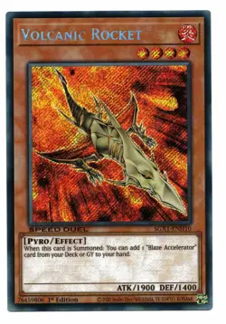 Yu-Gi-Oh Card: Volcanic Rocket SGX1-ENH10 Speed Duel Secret Rare 1st Edition! NM - Image 1