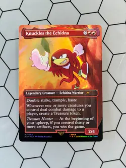 MTG | SONIC Secret Lair | Knuckles the Echidna (2082) | 🌈🌟Rainbow Foil 🌟🌈 - Image 1