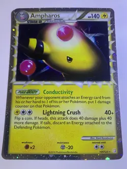 Pokemon Card - Ampharos (Prime) HeartGold SoulSilver 105/123 Ultra Rare - Image 4