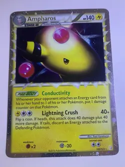 Pokemon Card - Ampharos (Prime) HeartGold SoulSilver 105/123 Ultra Rare - Image 1