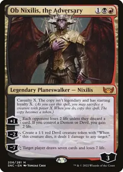 Ob Nixilis, the Adversary Streets of New Capenna LP MTG - Image 1