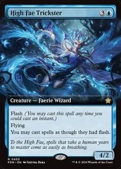 High Fae Trickster (#453) - Extended Art FDN LP MTG - Image 1