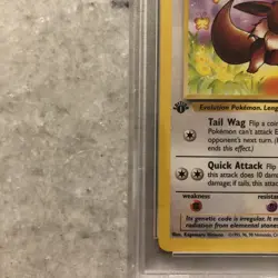 1999 Pokemon Jungle First 1st Edition Eevee #51 PSA 8 NM-MT - Image 4
